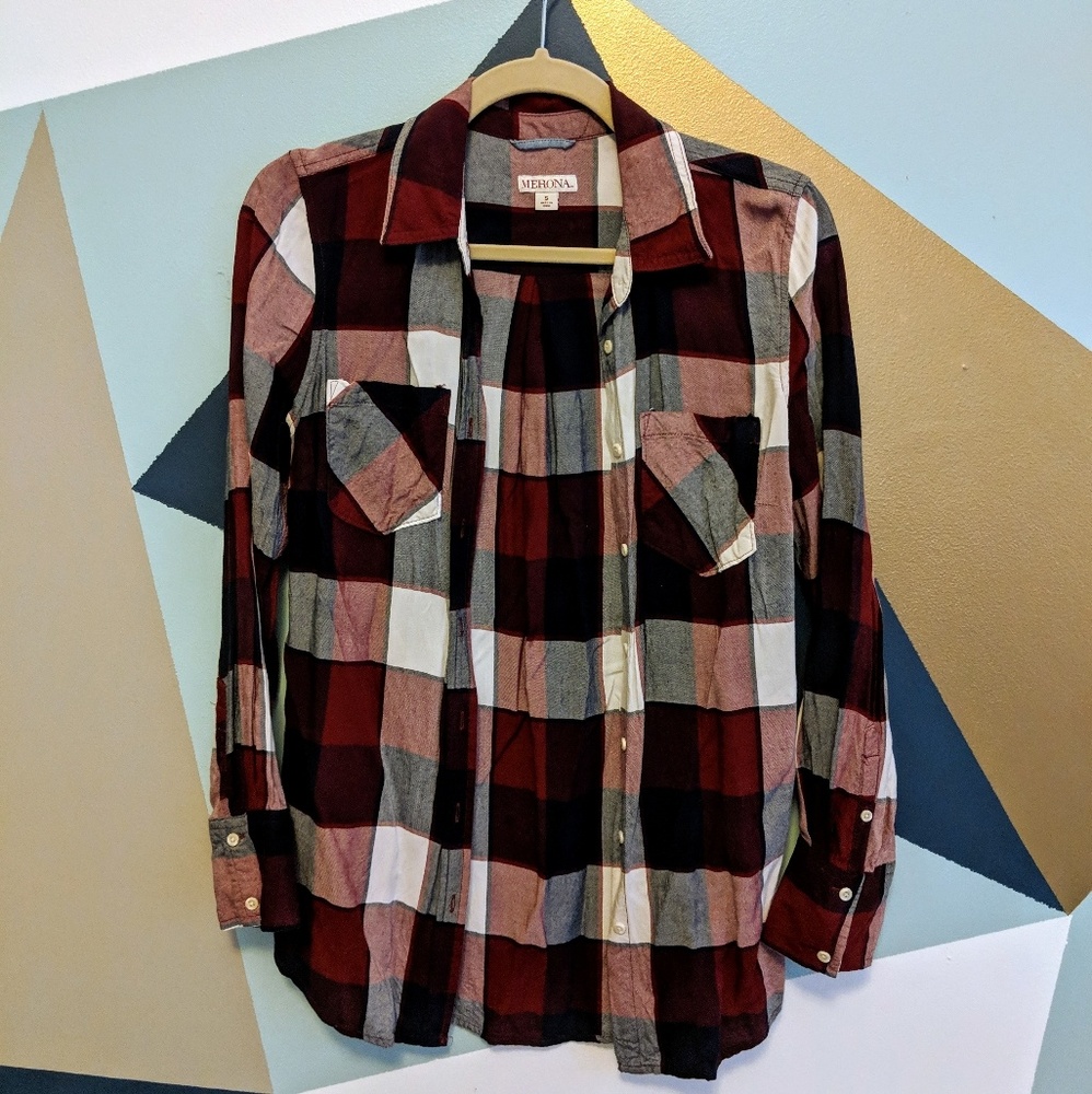 Red white and blue plaid